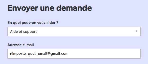 Envoyer une demande sans authentification