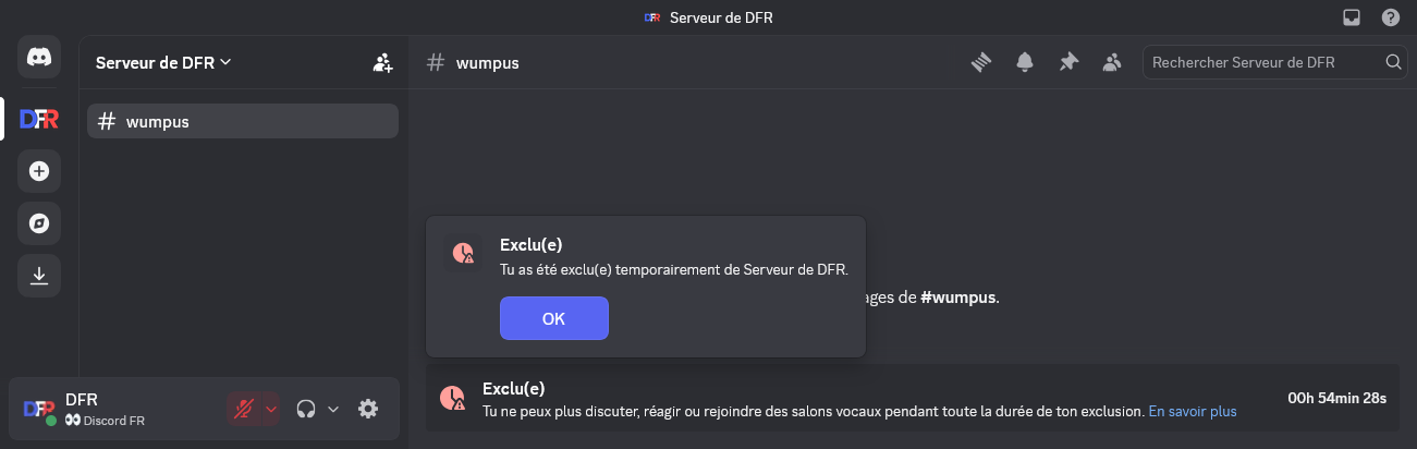 Salon vu par un membre exclu temporairement