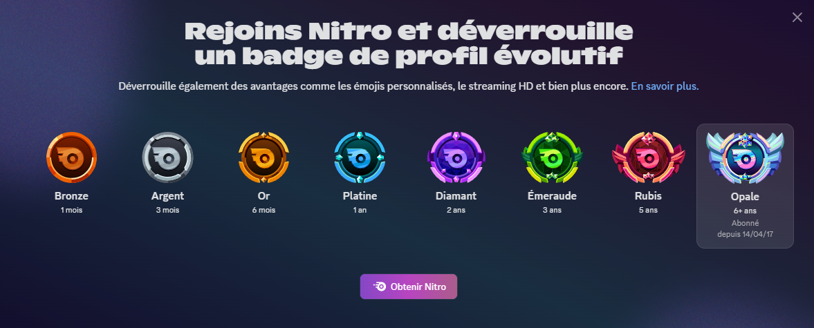 Capture Badges Evolutifs